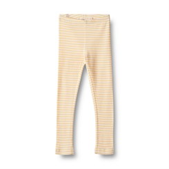 Wheat Jersey leggings Jules - Pale apricot stripe